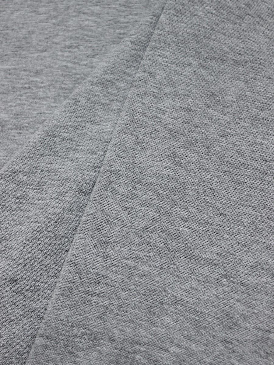 Рибана цв.Серый меланж, ш.1,7м (0,85м*2, чулок), хлопок-95%, лайкра-5%, 220гр/м.кв