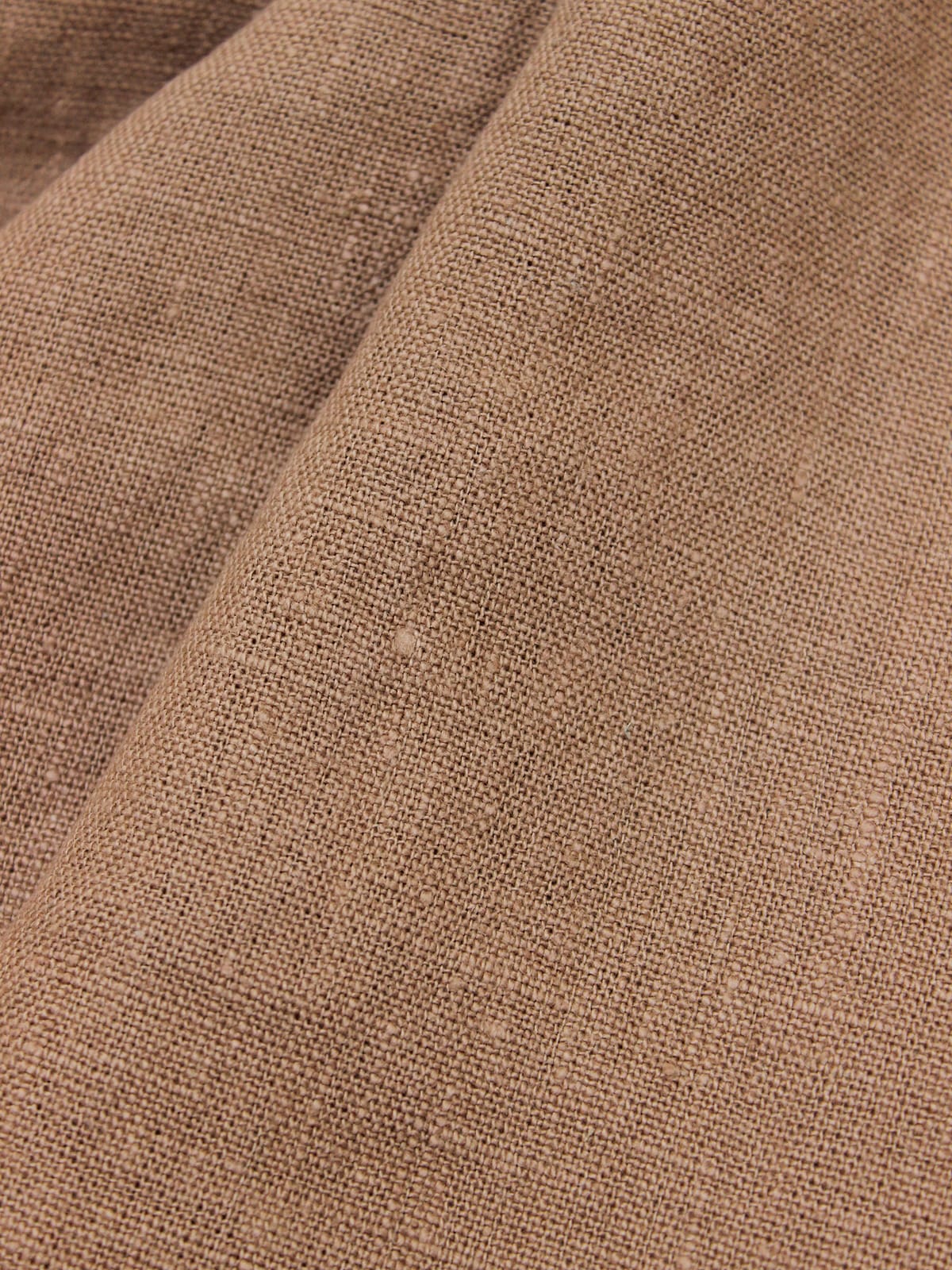 Лен костюмный с эффектом мятости цв.Карамельное какао, ш.1.45м, лен-100%, 250гр/м.кв