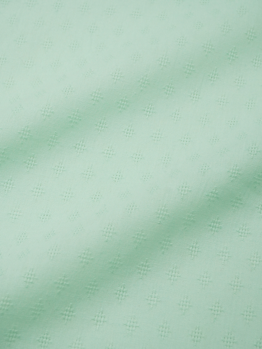 Фактурный хлопок "Ромбики мережка" цв.Нежная мята , ш.1.4м, батист, хлопок-100%, 60гр/м.кв