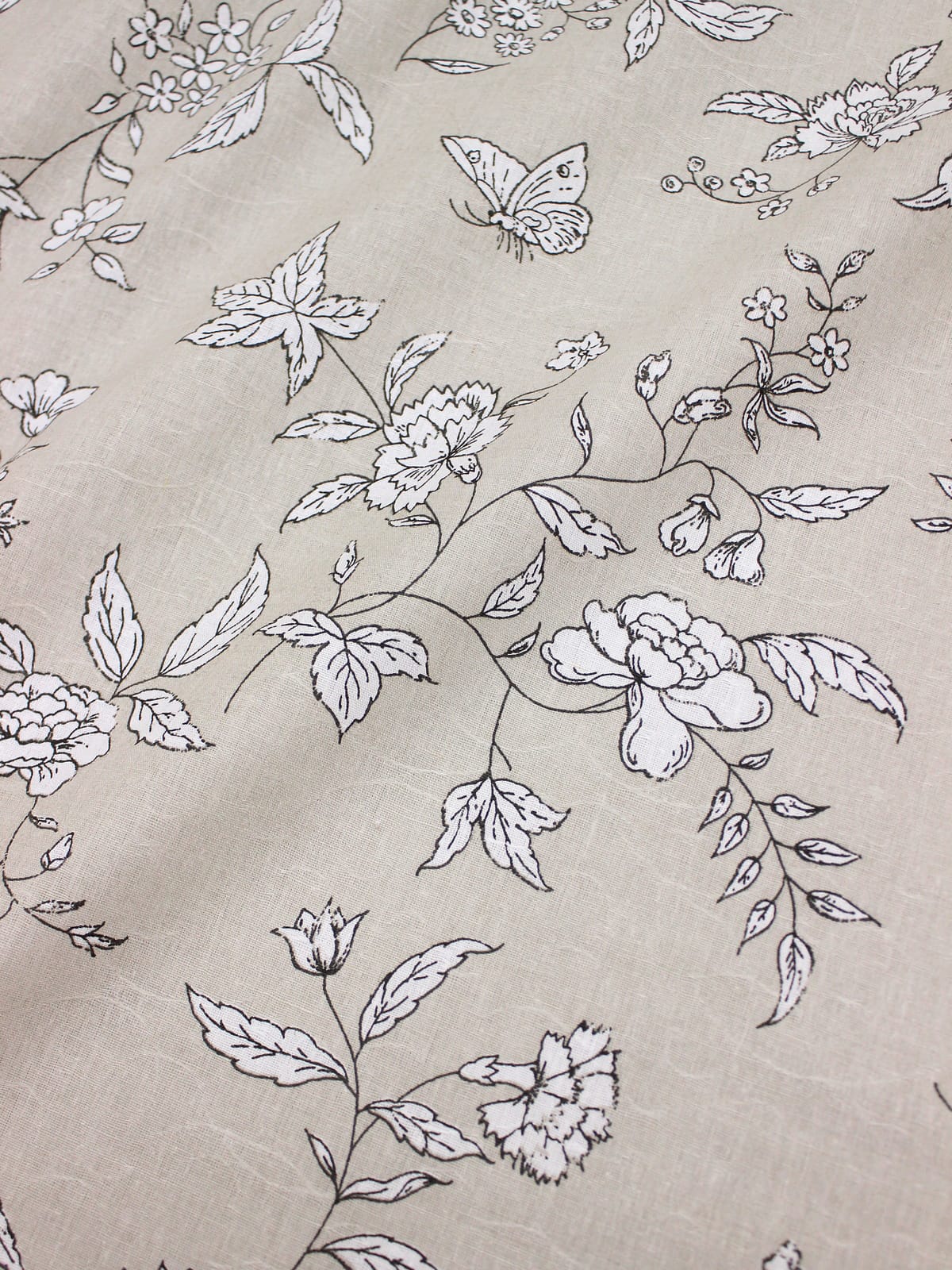 Полулен поэма "Парадиз" цв.белый, СОРТ2, ш.1.5м, лен-30%, хлопок -70%, 140гр/м.кв