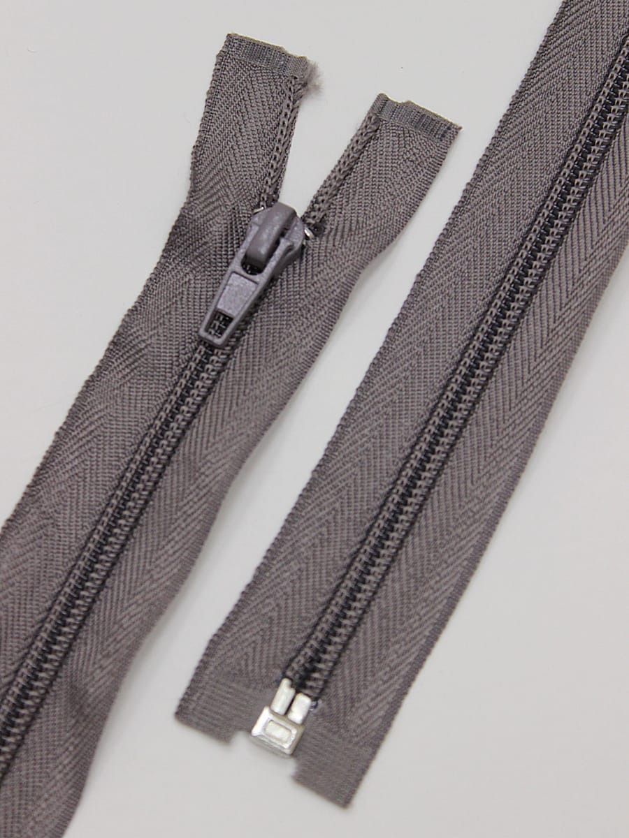 Молния спиральная №5 цв.серо-сиреневый флёр, 70см