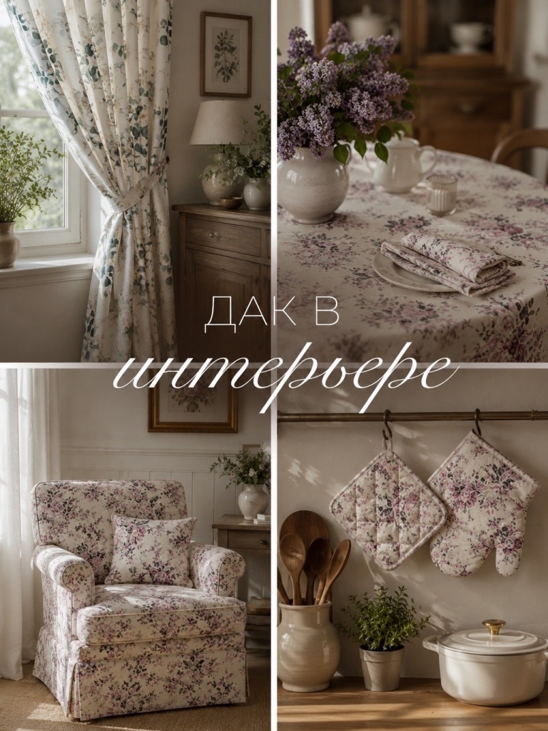 Что сшить из ткани дак для дома