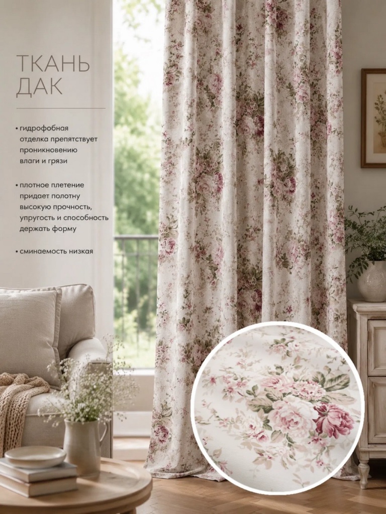 ткань дак для штор
