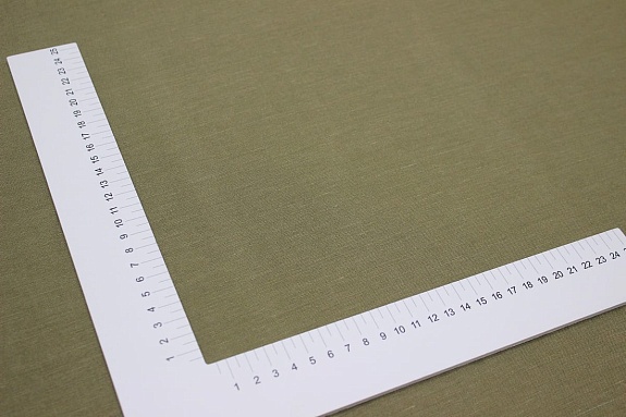 Лен с вискозой с эффектом мятости цв.Дымчато-зеленый хаки-2, СОРТ2, ш.1.45м, лен-53%,вискоза-47%