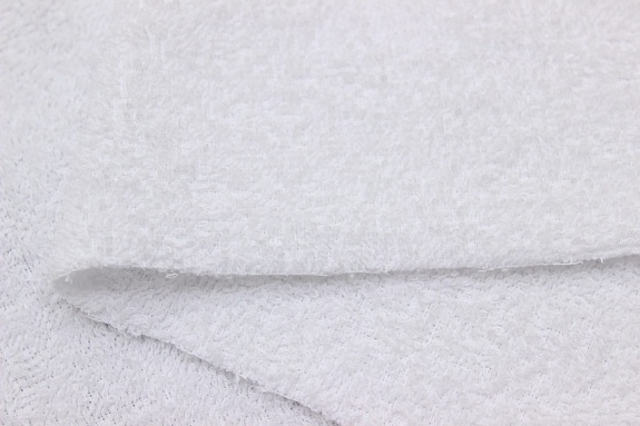 Махровая ткань цв.Белый, ш.1.5м, хлопок-100%, 350гр/м.кв