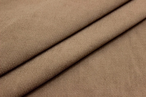 Бархат цв.Молочный шоколад, ш.1.48м, хлопок-90%, лайкра-5%, п/э-5%, 280гр/м.кв