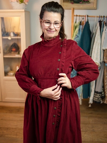 Вечернее платье из микровельвета мини