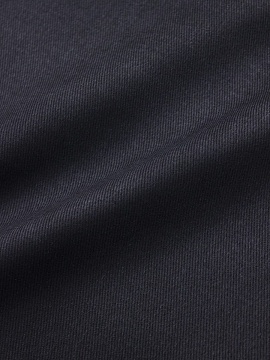 Джинс с ворсом цв.Черный с синим оттенком, СОРТ2, ш.1.49м, хлопок-100%, 330гр/м.кв