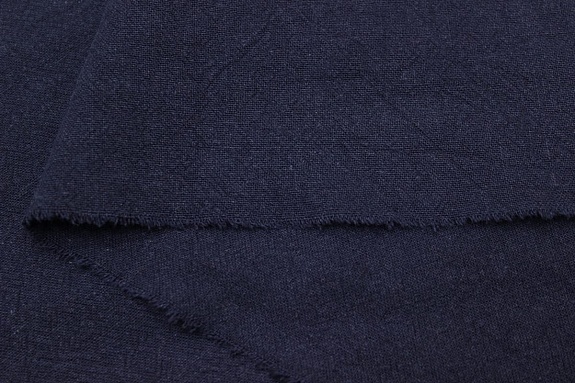 Крапива Рами (Ramie) с хлопком цв.Чернильно-синий флер-2, ш.1.4м, крапива-50%, хлопок-50%