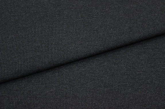 Кашкорсе цв.Темный графитово-серый меланж, ш.1.12м (0.56м*2 чулок), Пенье, хл-95%, лайкра-5%
