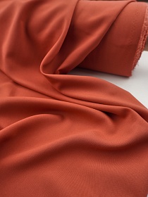 Плательная вискоза цв.Терракотовый, ш.1.45м, вискоза-100%, 200гр/м.кв