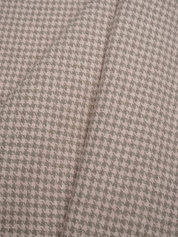 Лен костюмный с эф.мятости "Гусиная лапка" цв.бежевый/лососевый, ш.1.45м, лен-100%, 350гр/м.кв