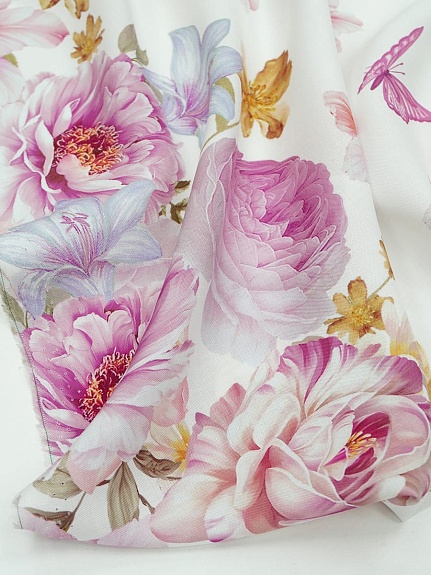 Штапель Премиум (Digital) "Летние мечты", ш.1.45м, вискоза-100%, 110гр/м.кв