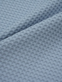 Вафельное премиум-полотно "Italy" цв.Серо-голубой джинс, ш.1.5м, хлопок-100%, 240гр/м.кв