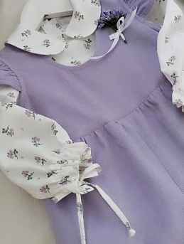 Детский комбинезон и берет из микровельвета 