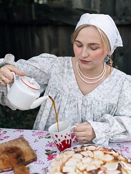 Костюм «Роса» из Сатина "Нежное настроение"