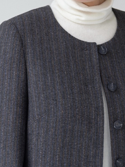 Жакет из Шерсти "Полоска-пунктир"