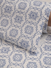 Перкаль "Вильяна" цв.синий, ш.1.5м, хлопок-100%, 100гр/м.кв