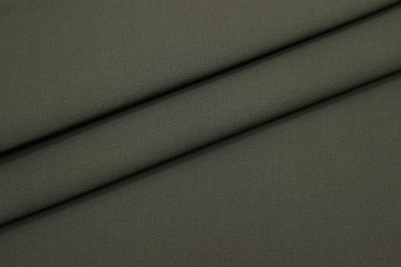 Саржа цв.Темно-серый хаки, ш.1.5м, хлопок-100%, 260гр/м.кв