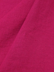 Полулен костюмный с эффектом мятости цв.Темная фуксия-2, СОРТ2, ш.1.5м, хл-70%, лен-30%