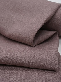 Лен костюмный с эффектом мятости цв.Розово-коричневый-2, ш.1.45м, лен-100%, 190гр/м.кв