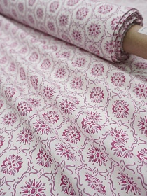 Перкаль "Вильяна" цв.малиновый, ш.1.5м, хлопок-100%, 100гр/м.кв