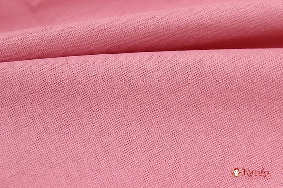 Бязь цв.Розовый коралл, ГОСТ, ш.1.5м, хлопок-100%, 142гр/м.кв