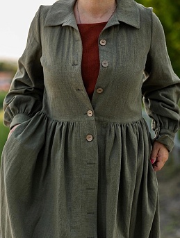 Платье-пыльник из крапивы