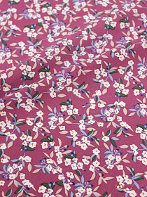 Штапель "Аурика" цв.лилово-розовый, ш.1.42м, вискоза-100%, 90гр/м.кв