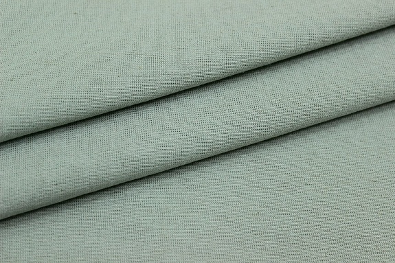 Полулен постельный с эффектом мятости цв.Винтажная мята, ш.2.15м, лен-30%, хлопок-70%, 155гр/м.кв