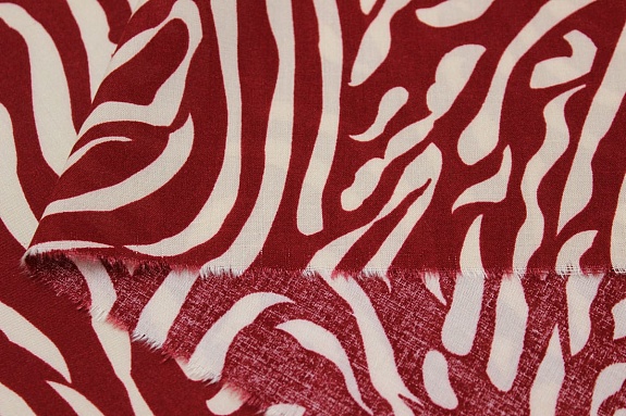 Штапель "Иммерсия" цв.насыщенный красно-терракотовый, ш.1.45м, вискоза-100%, 90гр/м.кв