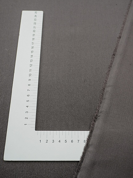 Микровельвет цв.Т.кофейно-серый с лиловым оттенком, ш.1.45м, хлопок-100%, 190гр/м.кв