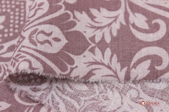 Поплин Коллекция "Набивной жаккард" цв.розово-сиреневый флер/бл.розовый, ш.2.2м, хл-100%, 110гр/м.кв