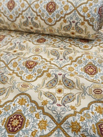 Сатин "Персидский цветник", ш.2.35м, хлопок-100%, 110гр/м.кв