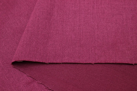 Джинс с ворсом цв.Лиловая фуксия, СОРТ2, ш.1.5м, хлопок-100%, 330гр/м.кв