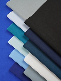 Набор тканей для рукоделия "Импортный хлопок: Серо-синяя гамма", 45*30 см, 12 шт