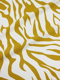 Мерный лоскут (ткань в отрезах) Штапель "Белинда" цв.горчичный, ш.1.45м, вискоза-100%, 100гр/м.кв