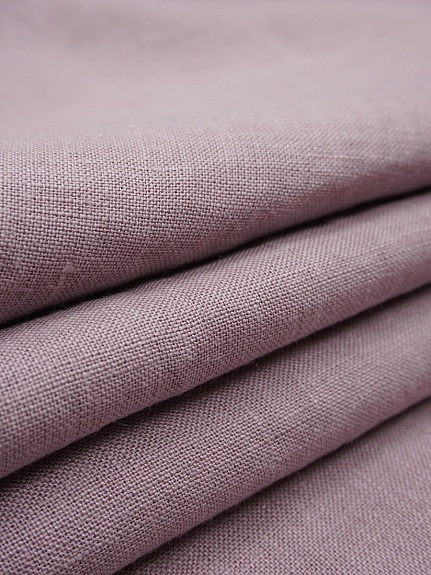 Лен постельный с эффектом мятости цв.Розово-сиреневый флер, ш.2.45м, лен-100%, 165гр/м.кв