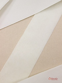 Лента бархатная цв.Молочный, ш.50мм, полиэстер-100%