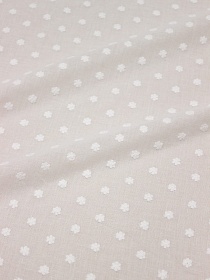 Шитье "Цветочная пыльца" цв.молочно-белый, ш.1.5м (вышит.часть1.37м), батист, хл-100%, 80гр/м.кв