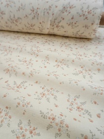 Муслин Премиум двухслойный гладкий "Легкость цветения" цв.сливочный, ш.2.5м, хлопок-100%, 120гр/м.кв