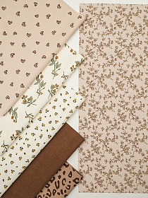 Набор тканей для рукоделия "Микровельвет: Аманда", 45*30 см, 6 шт