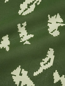 Бязь "Камуфляж - березка" цв.хаки/св.салатовый, СОРТ2,  ш.1.5м, хлопок-100 %, 125гр/м.кв