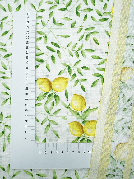Вафельное полотно "Яркий лимон", ш.1.5м, хлопок-100%, 150гр/м.кв