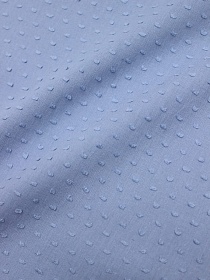 Фактурный хлопок "Шарики" цв.сине-голубая дымка, ш.1.44м, батист, хлопок-100%, 60гр/м.кв