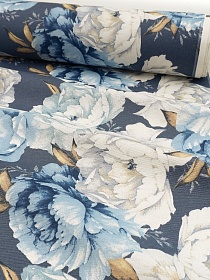 Ткань Дак "Крылья пиона", ш.1.8м, хлопок-65%, п/э-35%, 200гр/м.кв