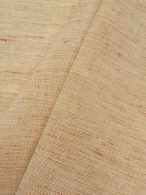 Полулен меланж цв.белый/желтый/кирпичный, ш.1.5м, лен-30%, хлопок-70%, 145г/м.кв