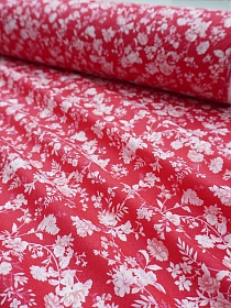 Импорт. хлопок "Летняя мелодия" цв.малиновый, ш.1.5м, хлопок-100%, 100гр/м.кв