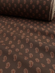 Хлопколен "Восточное эхо" цв.коричневый, ш.1.5м, лен-20%, хлопок-80%, 170гр/м.кв