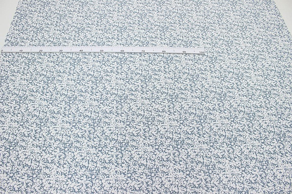 Полулен "Нежные ромашки" цв.белый, ш.1.5м, лен-30%, хлопок-70%, 147гр/м.кв